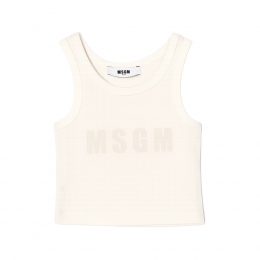 키즈 로고 민소매 티셔츠 오프화이트 S6MSJGTA159 002