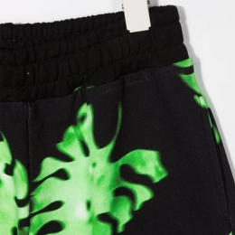 ◆키즈◆22SS 여성 로고 리프 프린트 반바지 블랙 MS028924 080