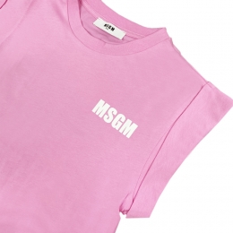 ◆키즈◆25SS 키즈 탑 로고 티셔츠 핑크 S5MSJGTH083 MS003