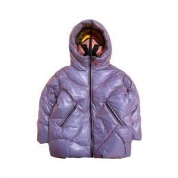 ◆키즈◆키즈 라운드 퀄팅 투톤 본디드 고글패딩 새먼/바이올렛 GG 765R T MBT5 424
