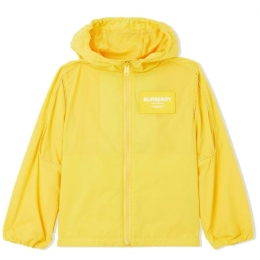 ◆키즈◆22SS 키즈 로고 패치 후드 자켓 옐로우 8051421
