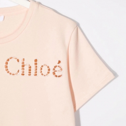 ◆키즈◆22SS 키즈 로고 반팔 티셔츠 핑크 C15D41 45F