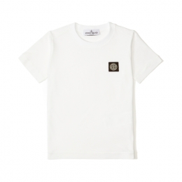 ◆키즈◆키즈 로고 패치 티셔츠 화이트 K1S16 2100002 S0047 V0001