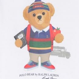 ◆키즈◆23FW 여성 테디베어 프린팅 맨투맨 화이트 866873 014