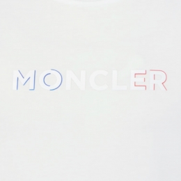 ◆키즈◆23SS 여성 로고 패치 프린팅 티셔츠 화이트 8C000 19 83907 002