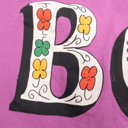 ◆키즈◆키즈 스프링 레터 티셔츠 퍼플 B126AC007 511