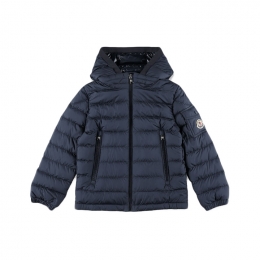 ◆키즈◆여성 갈리온 GALION 로고 패치 포켓 후드 경량패딩 네이비 1A000 01 597X2 77G