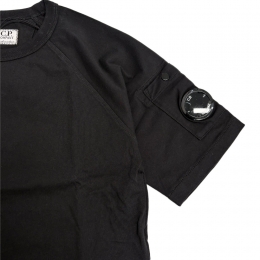 ◆키즈◆키즈 렌즈 와펜 래글런 반팔 티셔츠 블랙 20CKTS011B 00LAA17 999