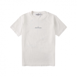 ◆키즈◆키즈 로고 백 프린팅 반팔 티셔츠 화이트 L1S16 2100009 S0377 V0001