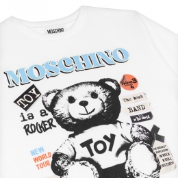 ◆키즈◆25SS 키즈 테디베어 프린트 티셔츠 화이트 H8M03R LAA20 10101