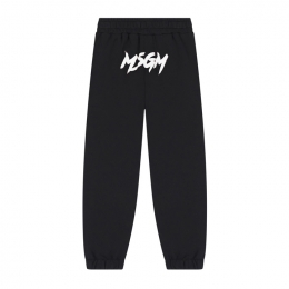 ◆키즈◆25FW 키즈 백 로고 프린트 트레이닝 팬츠 블랙 F5MSJUFP069 11038