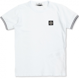 ◆키즈◆25SS 여성 로고 패치 티셔츠 화이트 K1S16 2100001 S0018 V1001