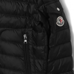 ◆키즈◆24SS 키즈 LAUROS 로고 패치 패딩 자켓 블랙 1A000 31 595FE 999