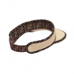 ◆키즈◆25SS 키즈 로고 자수 라피아 썬캡 네추럴 JUP035 AULR F0GUU