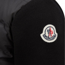 ◆키즈◆25SS 여성 로고 패치 니트 믹스 패딩자켓 블랙 9B000 05 M1367 999