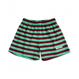 키즈 스트라이프 숏 팬츠 그린 B126AC058 311
