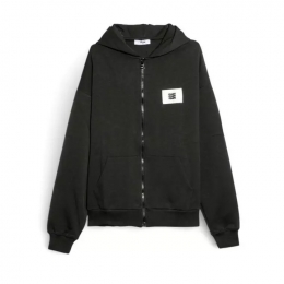 ◆키즈◆여성 인터락 후드집업 워시드블랙 S6MSJBZH225 MS040