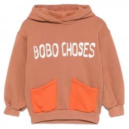 ◆키즈◆24FW 키즈 로고 포켓 후드티 브라운 B224AC060 211