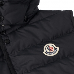 ◆키즈◆여성 카난 CANAN 로고 패치 후드스냅 패딩베스트 블랙 1A000 09 597YW 999