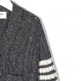 ◆키즈◆22FW 키즈 사선 케이블 가디건 매드그레이 KKC001A Y1502 035