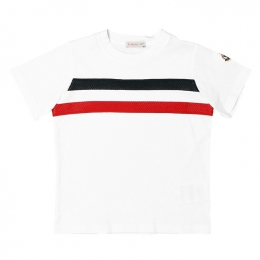 ◆12주년◆키즈 삼선 매쉬 티셔츠 화이트 8C743 20 83907 001
