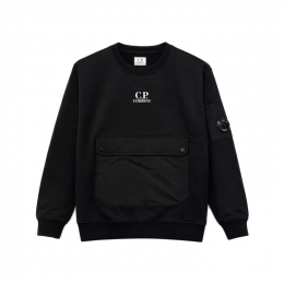 ◆키즈◆여성 렌즈 와펜 포켓 맨투맨 블랙 20CKSS060B 00LCC02 999