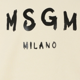 ◆키즈◆25FW 키즈 로고 프린트 맨투맨 아이보리 F5MSJUSW018 013