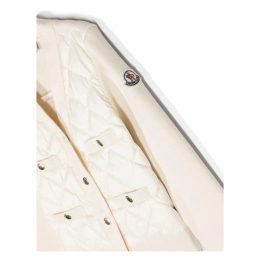 ◆키즈◆24SS 키즈 로고 패치 니트 믹스 패딩자켓 아이보리 9B000 09 M1367 041