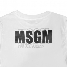 ◆키즈◆25SS 여성 탑 로고 티셔츠 화이트 S5MSJGTH083 001