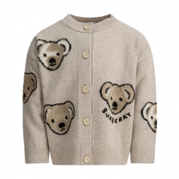 ◆키즈◆25FW 여성 베어 패턴 울 가디건 아이보리 8109387
