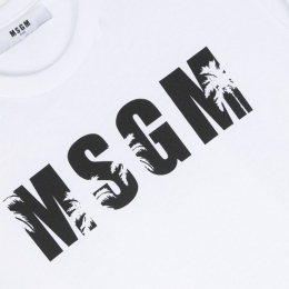 ◆키즈◆24SS 여성 로고 프린팅 티셔츠 화이트 S4MSJBTH205 001