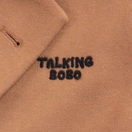 ◆키즈◆21FW 키즈 보보 로고 자수 코트 브라운 221AC126 210