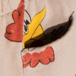 ◆키즈◆22FW 키즈 키친 헤드 패턴 트레이닝 팬츠 핑크베이지 222AC060 210