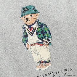 ◆키즈◆23FW 여성 테디베어 프린팅 맨투맨 그레이 919722 001