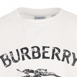 ◆키즈◆여성 EKD 로고 데미지 반팔 화이트 8117319