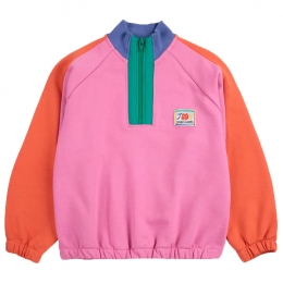 ◆키즈◆ 25SS 스마일링 컬러블록 로고 패치 집업 맨투맨 멀티 B125AC047 561