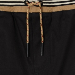 ◆키즈◆21FW 여성 스트라이프 밴딩 하프팬츠 블랙 8036432