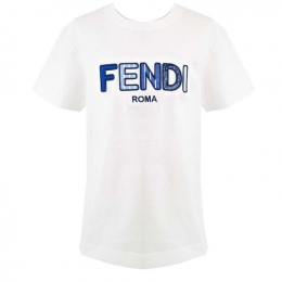 ◆키즈◆23SS 키즈 시그니처 로고 티셔츠 화이트 JFI252 7AJ F0TU9