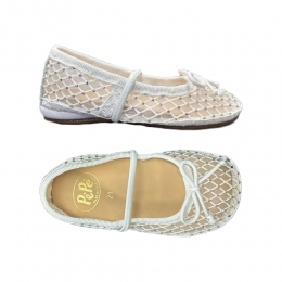 키즈 달린 DARLYN 메쉬 크리스탈 발레리나 플랫슈즈 화이트 00278/RE-RESTRASG