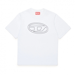 ◆키즈◆24FW 키즈 시그니처 로고 티셔츠 화이트 J01788 0BEAF K100