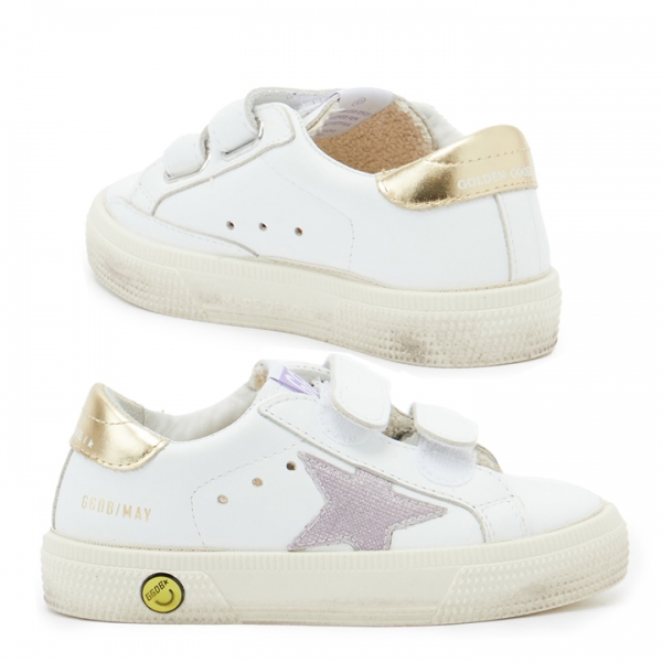 ◆키즈◆21FW 키즈 메이 터치 스트랩 스니커즈 화이트 GJF00198 F001995 10761