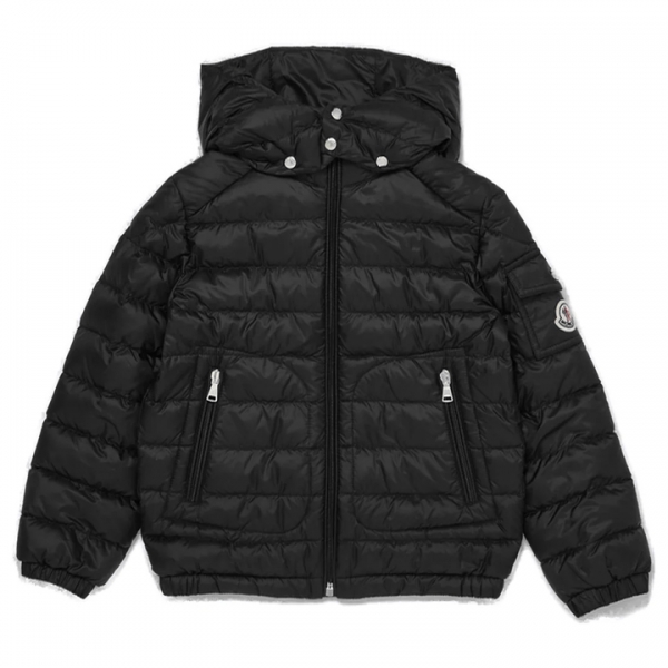 ◆키즈◆24SS 키즈 LAUROS 로고 패치 패딩 자켓 블랙 1A000 31 595FE 999