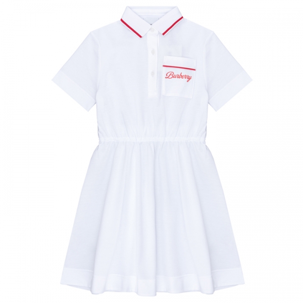 ◆키즈◆23SS 여성 로고 포켓 카라 원피스 화이트 8059352