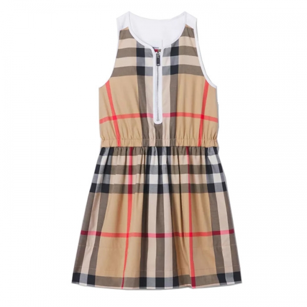 ◆키즈◆22SS 키즈 빈티지 체크 원피스 아카이브베이지 8047384