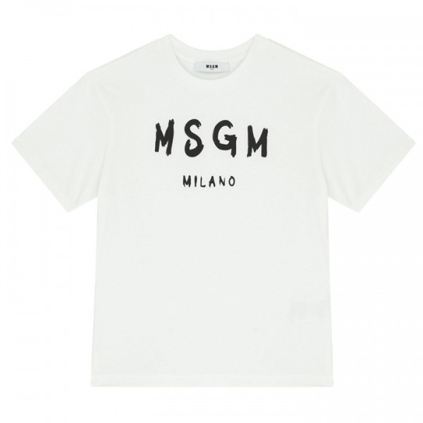 ◆키즈◆25SS 여성 로고 프린트 티셔츠 화이트 S5MSJUTH063 001