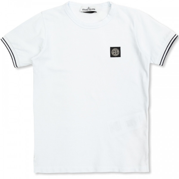 ◆키즈◆25SS 여성 로고 패치 티셔츠 화이트 K1S16 2100001 S0018 V1001