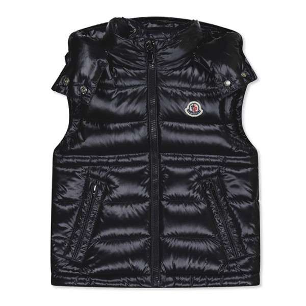 ◆키즈◆25FW 여성 ANIA 로고 패치 패딩조끼 블랙 1A000 45 597Z8 999