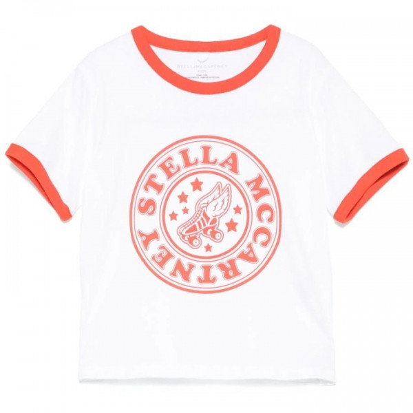 ◆키즈◆25SS 키즈 롤러스케이트 로고 티셔츠 화이트 TW8C71 Z0434 100