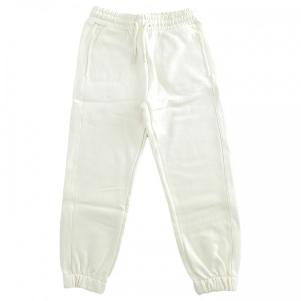 ◆키즈◆25FW 키즈 화이트 로고 프린트 조거 스웻팬츠 아이보리 F5MSJUFP023 013