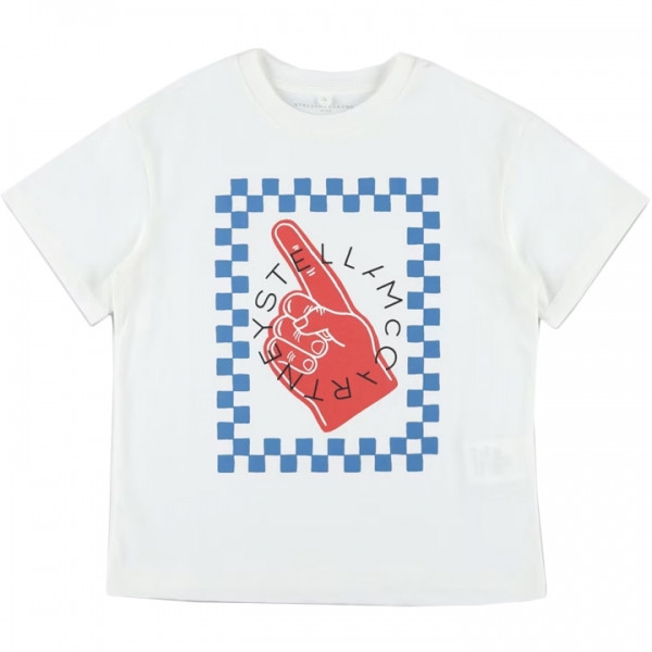 ◆키즈◆25SS 여성 핸드 로고 티셔츠 화이트 TW8R71 Z0434 100
